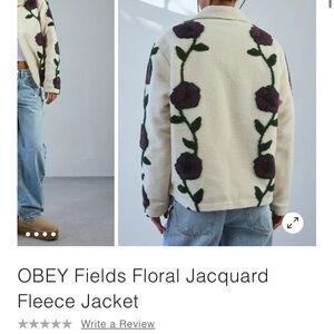 Urban Outfitters OBEY floral jacket NWT